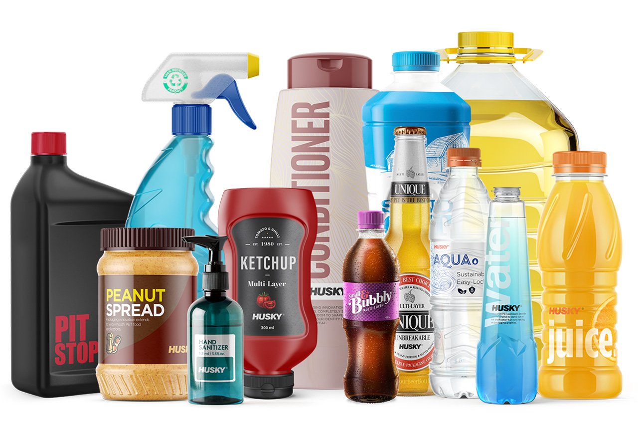 Exemples de produits de biens de consommation en plastique