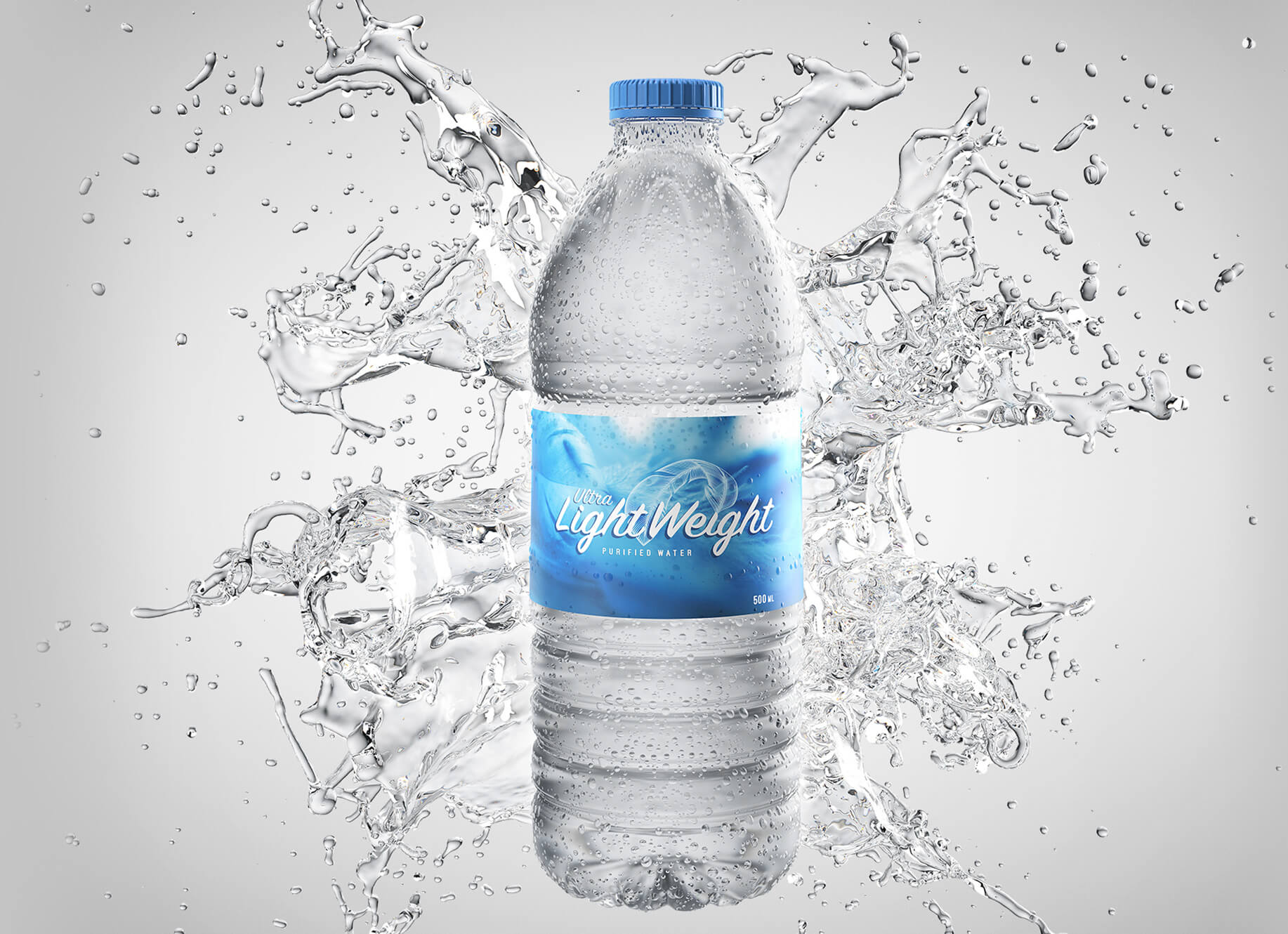 Water bottle: An example of beverage packaging using lightweighting