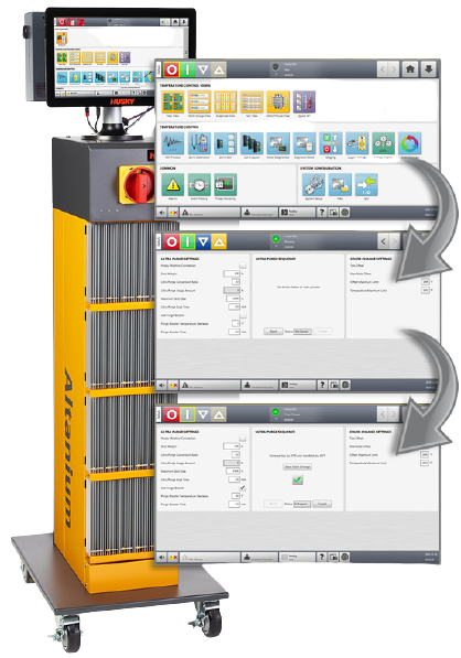 Altanium temperature controller features can be utilized to streamline color change processes.